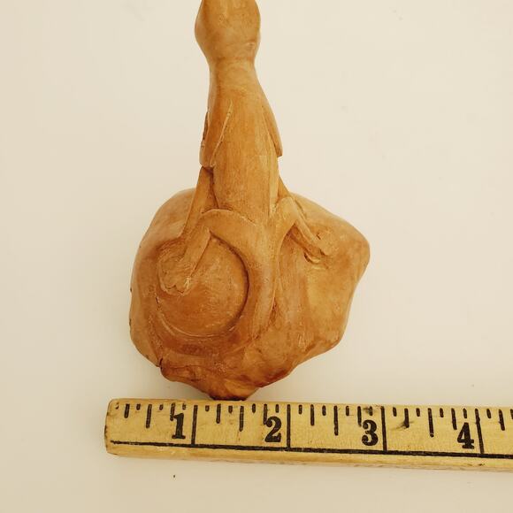 Burl Wood Lizard Carving Realistic Hand Carved Folk Art - Picture 9 of 12